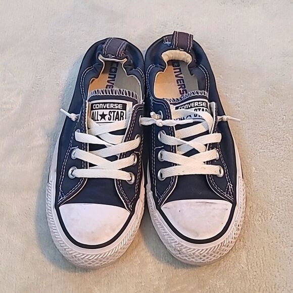 Converse Chuck Taylor Womens Size 6 Shoreline Slip On Sneakers Blue White Casual - Picture 2 of 10